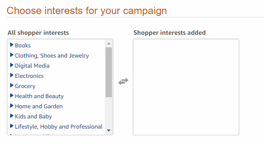 Amazon-Interest-Targeting